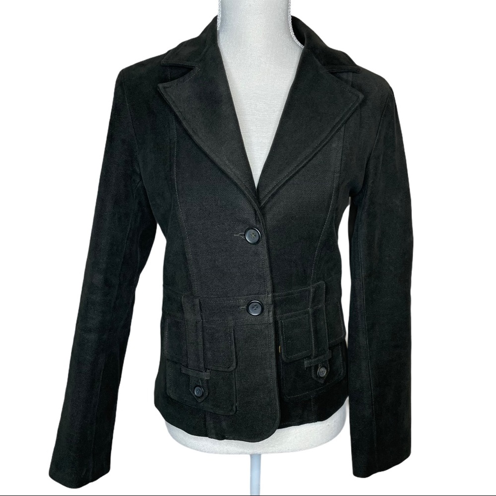 Zucozz Notch Collar Two Button Jacket Size Medium